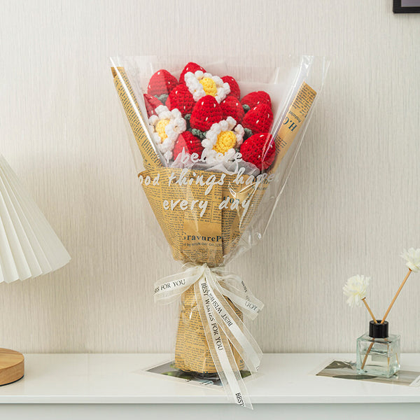 Blingcute, 2 Pcs cute Strawberry Flower