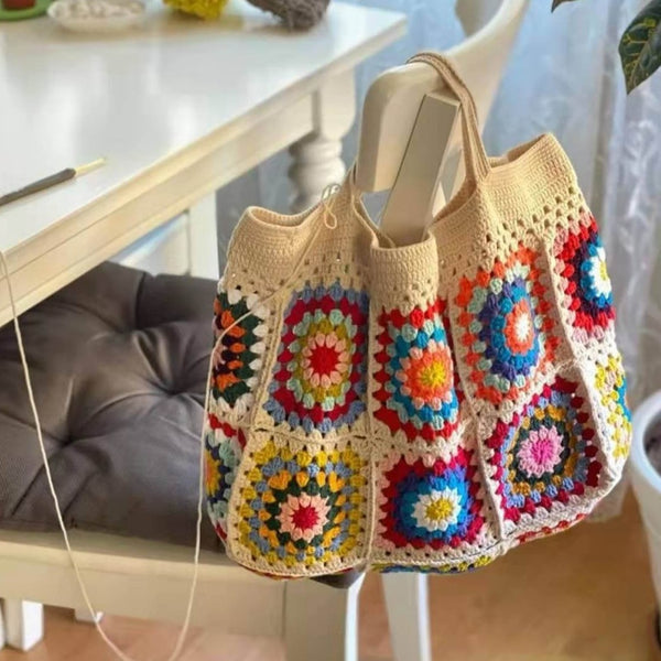 CrochFlower Handmade Crochet Pumpkin Bag, Cute Knitted Purse, Funny Cr