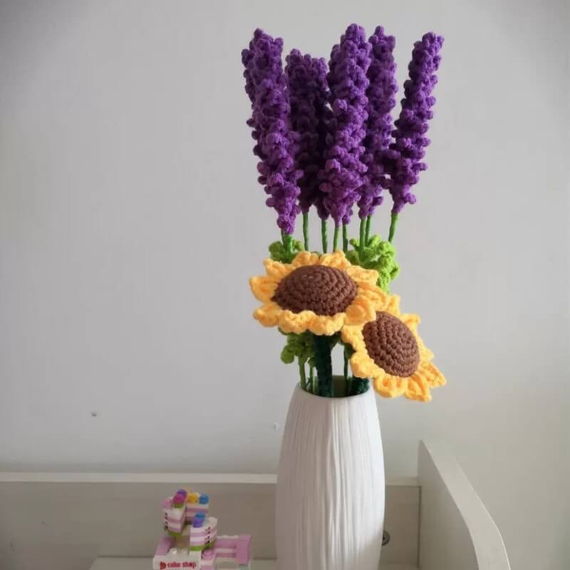 Crochet Lavender Flowers Easy and Beginner Friendly 