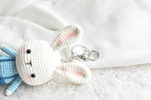 Blingcute | Lovely Rabbit Keychain | Crochet Keyring - Blingcute