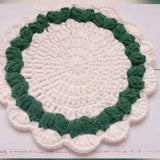 Crochet Coaster Crochet Coaster Cover Handmade Coaster Home Furnishings Round Coaster - Blingcute